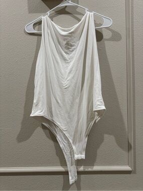 A New Day white boat neck Tank Top Bodysuit size large